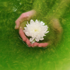 Шиммер для ванны Абсент - 3D голографический жемчуг, 160 гр