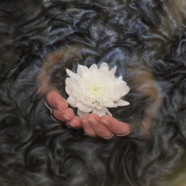 Шиммер для ванны Черный мартини - 3D голографический жемчуг, 160 гр