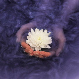 Шиммер для ванны Фиалковый ликер - 3D голографический жемчуг, 160 гр