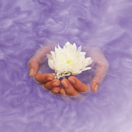 Шиммер для ванны Лавандовый Шпритц - 3D голографический жемчуг, 160 гр