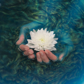 Шиммер для ванны Зеленая фея - 3D голографический жемчуг, 160 гр